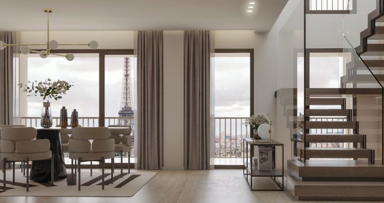 Achat / Vente programme immobilier neuf Paris 15 proche métro Bir-Hakeim (75015) - Réf. 7442