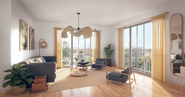 Achat / Vente programme immobilier neuf Rueil-Malmaison quartier calme avec vues sur Paris (92500) - Réf. 8412