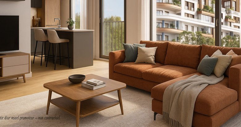 Achat / Vente programme immobilier neuf Villeneuve-la-Garenne à 4 km de la Porte de Saint-Ouen (92390) - Réf. 13582