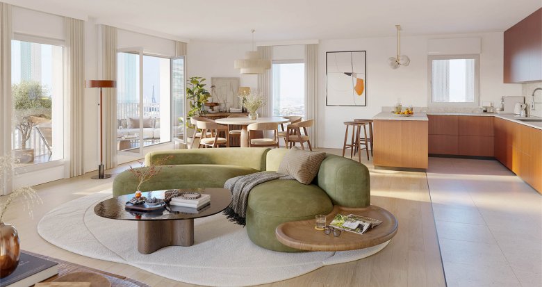 Achat / Vente programme immobilier neuf Issy-les-Moulineaux à deux pas du RER C (92130) - Réf. 12794