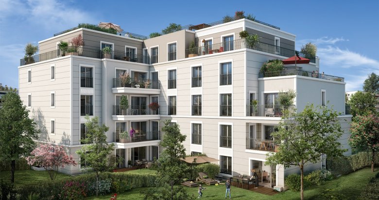 Achat / Vente programme immobilier neuf Saint-Cloud quartier Montretout à 10 min de la ligne L (92210) - Réf. 8299