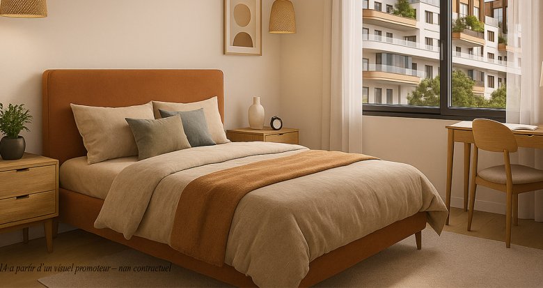 Achat / Vente programme immobilier neuf Villeneuve-la-Garenne à 4 km de la Porte de Saint-Ouen (92390) - Réf. 13582